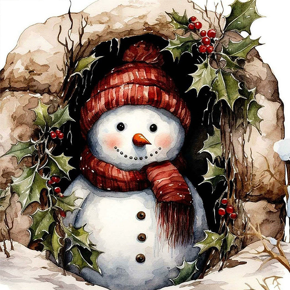 Snowman - Full Square Drill Diamond Painting 40*40CM