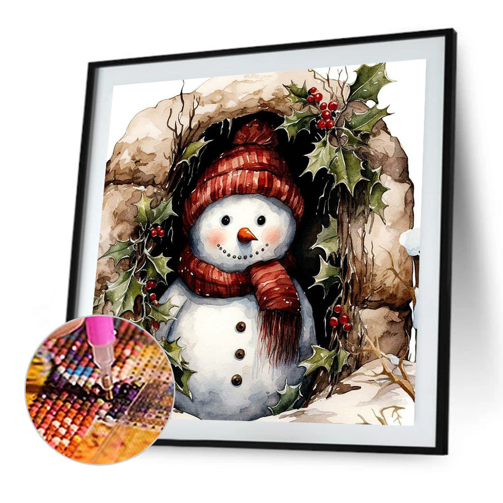 Snowman - Full Square Drill Diamond Painting 40*40CM