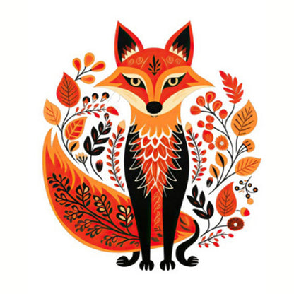 Fox - 11CT Stamped Cross Stitch 50*50CM