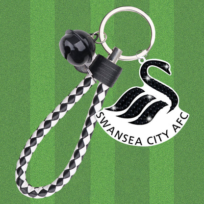 Double Sided Rhinestone Painting Keychain Pendant for Kid Adult(Swansea City FC)