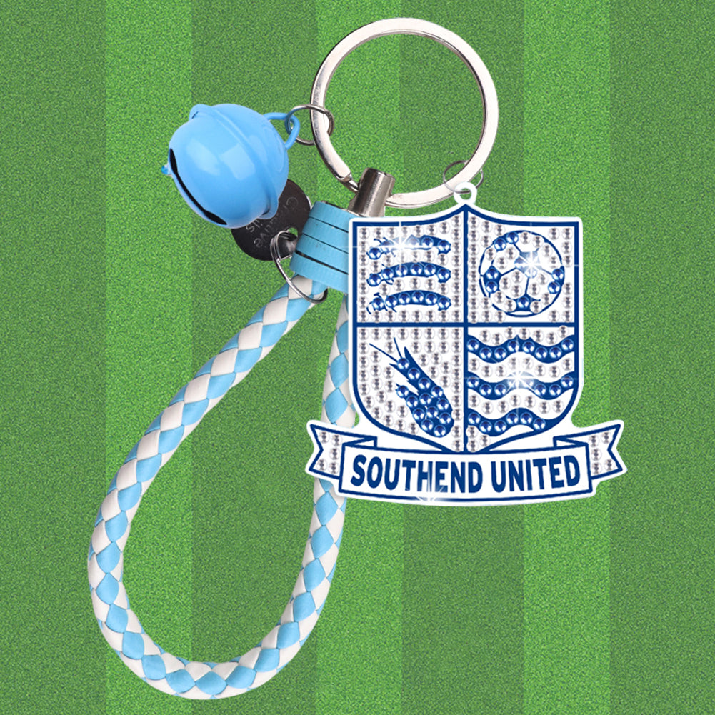 Double Sided Rhinestone Painting Keychain Pendant (Southend United F.C.)