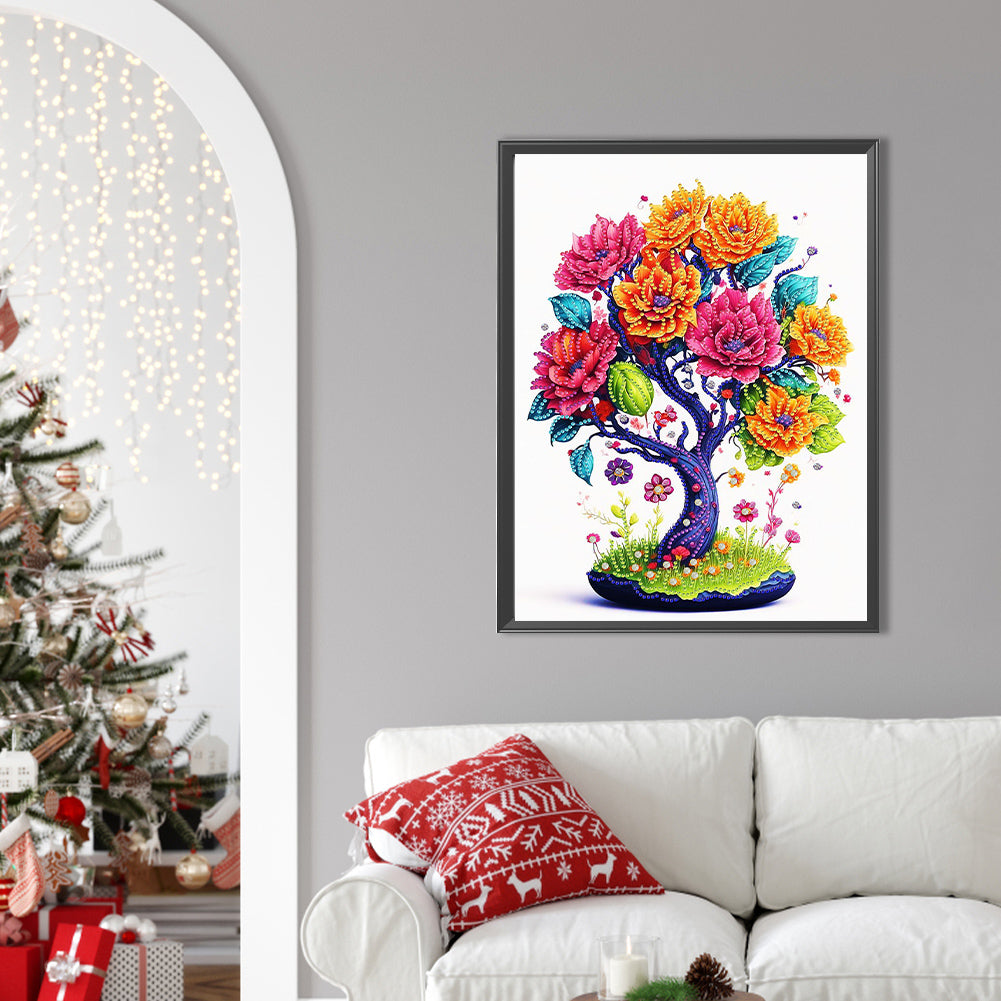 Money Tree - Special Shaped Drill Diamond Painting 30*40CM