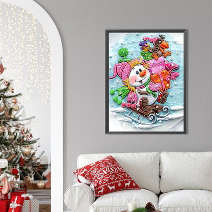 Snowman - Special Shaped Drill Diamond Painting 30*40CM