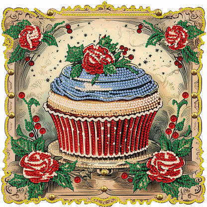 Cup Cake - Special Shaped Drill Diamond Painting 30*30CM