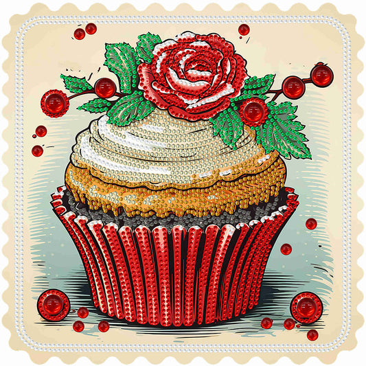 Cup Cake - Special Shaped Drill Diamond Painting 30*30CM