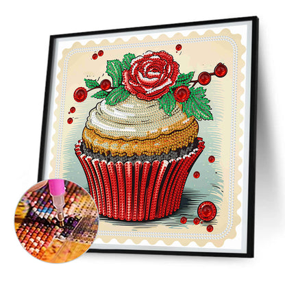 Cup Cake - Special Shaped Drill Diamond Painting 30*30CM