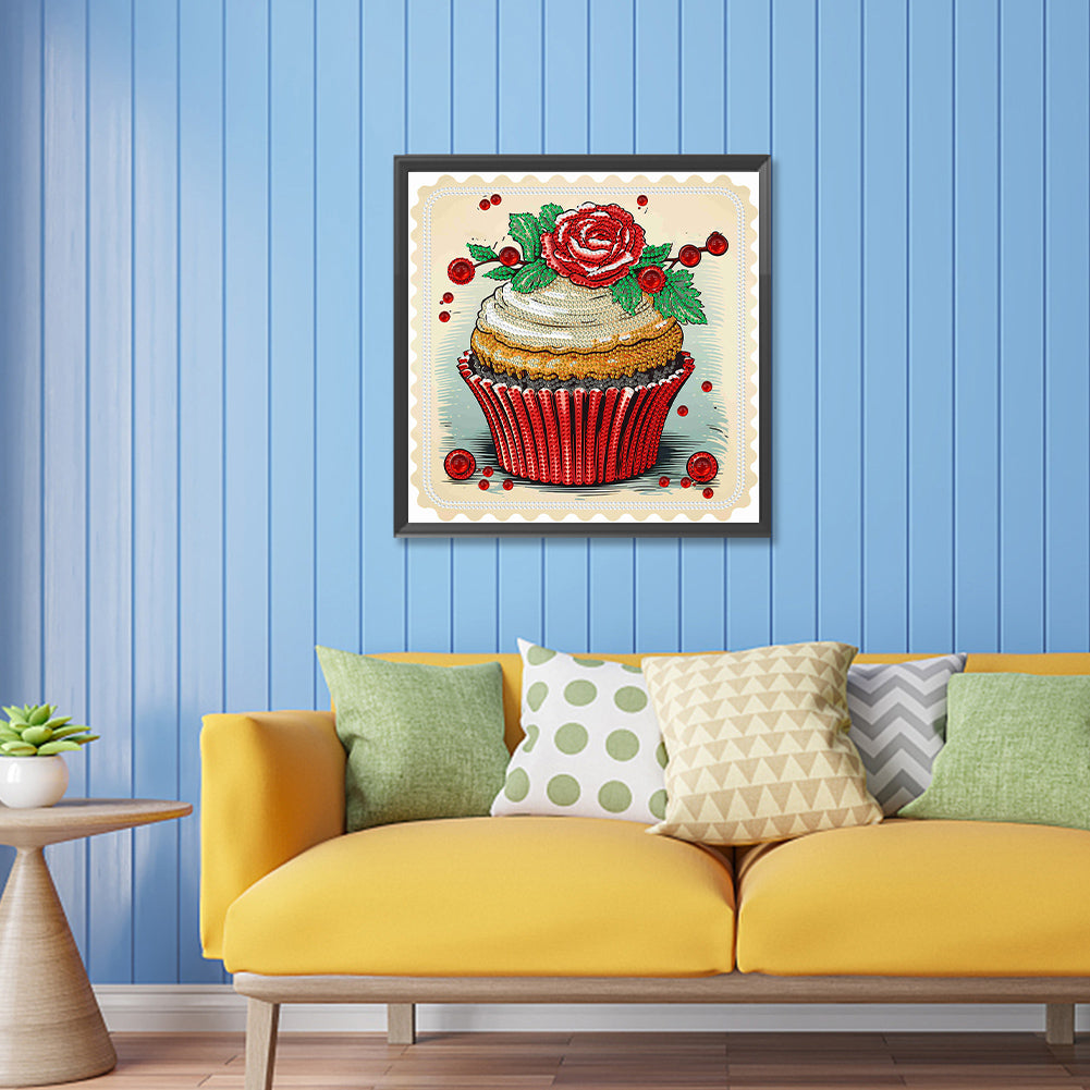 Cup Cake - Special Shaped Drill Diamond Painting 30*30CM