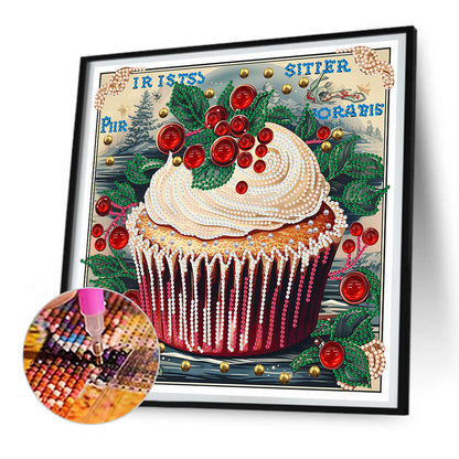 Cup Cake - Special Shaped Drill Diamond Painting 30*30CM