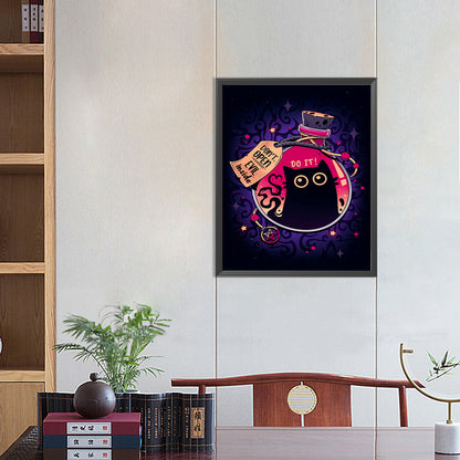Cat - Full Round Drill Diamond Painting 40*50CM