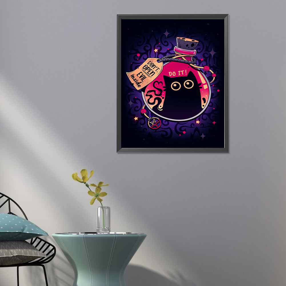 Cat - Full Round Drill Diamond Painting 40*50CM