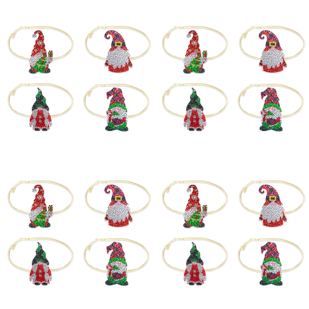 4PCS Diamond Painting Xmas Hanging Ornament Drapes Rope (Gnome #2)