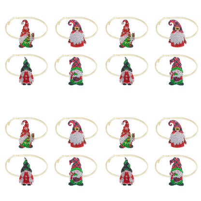 4PCS Diamond Painting Xmas Hanging Ornament Drapes Rope (Gnome #2)