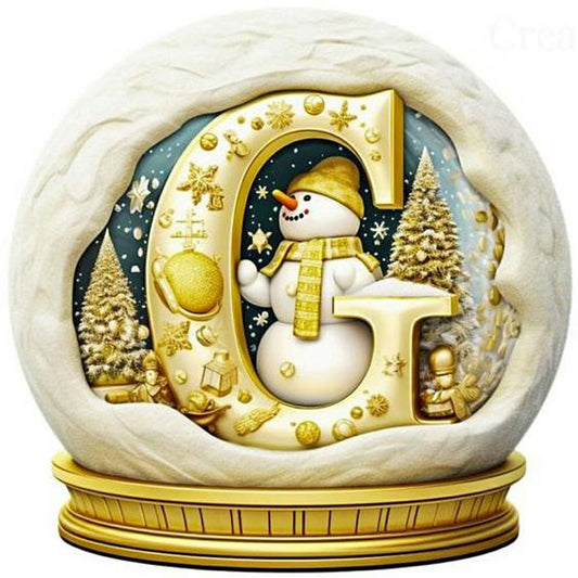 Christmas Crystal Ball G - Full Round Drill Diamond Painting 50*50CM