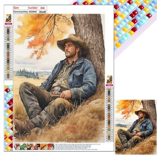 Cowboy - Full Square Drill Diamond Painting 30*40CM