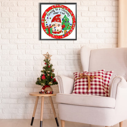 Christmas Atmosphere - Special Shaped Drill Diamond Painting 30*30CM