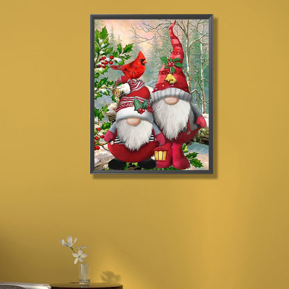 Christmas Gnome - Full Round AB Drill Diamond Painting 40*55CM