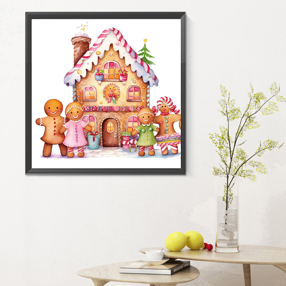 Christmas Cookie House - Full Round Drill Diamond Painting 30*30CM