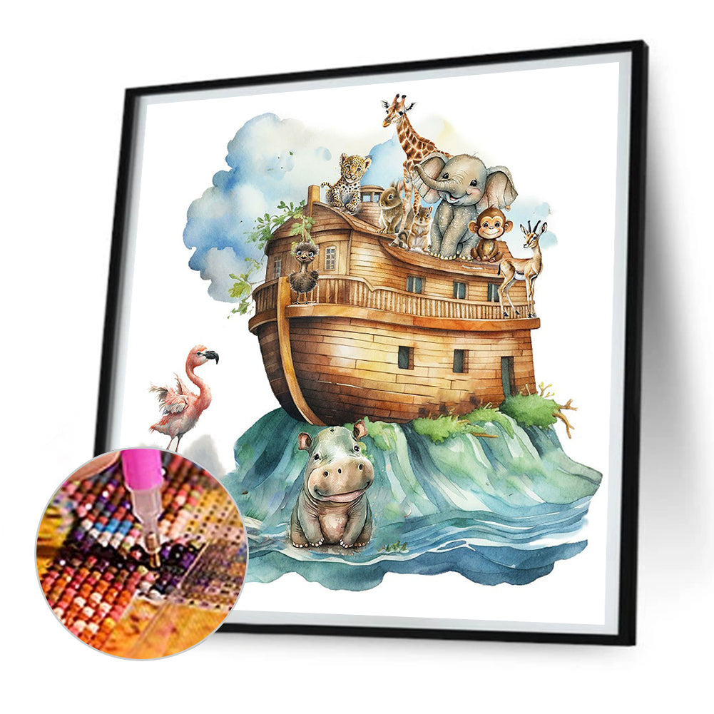 Noah'S Ark Animals - Full Round Drill Diamond Painting 30*30CM