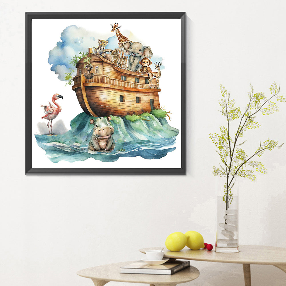 Noah'S Ark Animals - Full Round Drill Diamond Painting 30*30CM