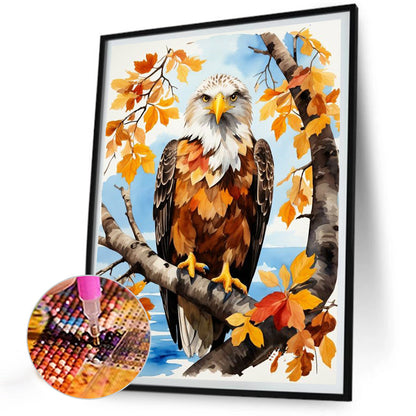 Wood Eagle - Full Round Drill Diamond Painting 30*40CM