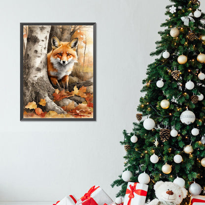 Woods Fox - Full Round Drill Diamond Painting 30*40CM