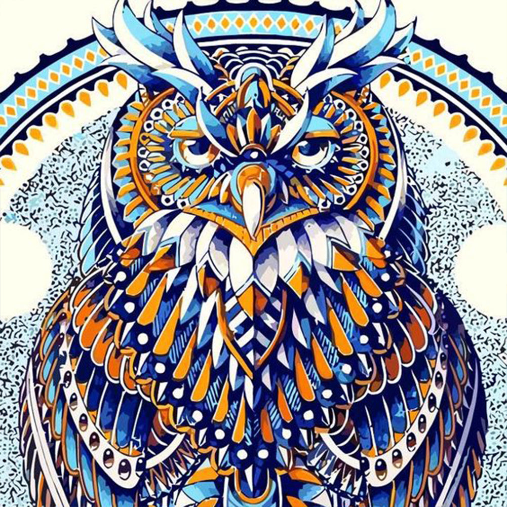 Mysterious Owl - Full Round Drill Diamond Painting 30*30CM