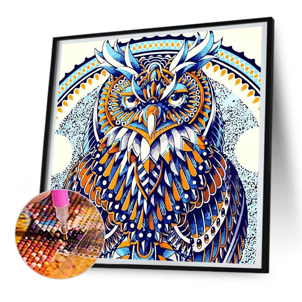 Mysterious Owl - Full Round Drill Diamond Painting 30*30CM