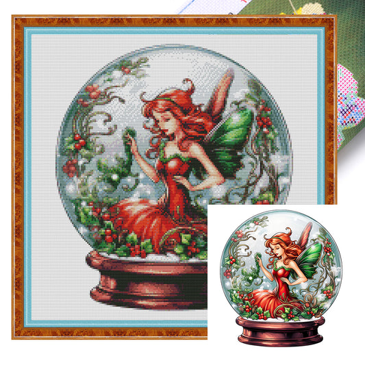 Christmas Fairy - 11CT Stamped Cross Stitch 50*50CM