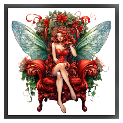 Christmas Fairy - 11CT Stamped Cross Stitch 50*50CM