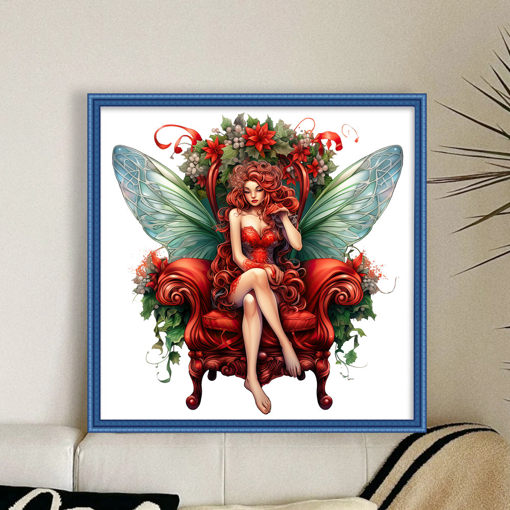 Christmas Fairy - 11CT Stamped Cross Stitch 50*50CM