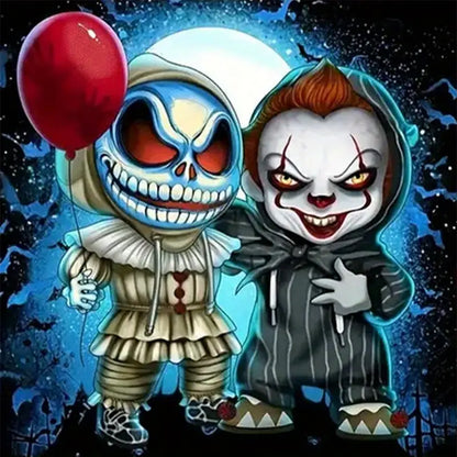 Horror Halloween - 11CT Stamped Cross Stitch 40*40CM