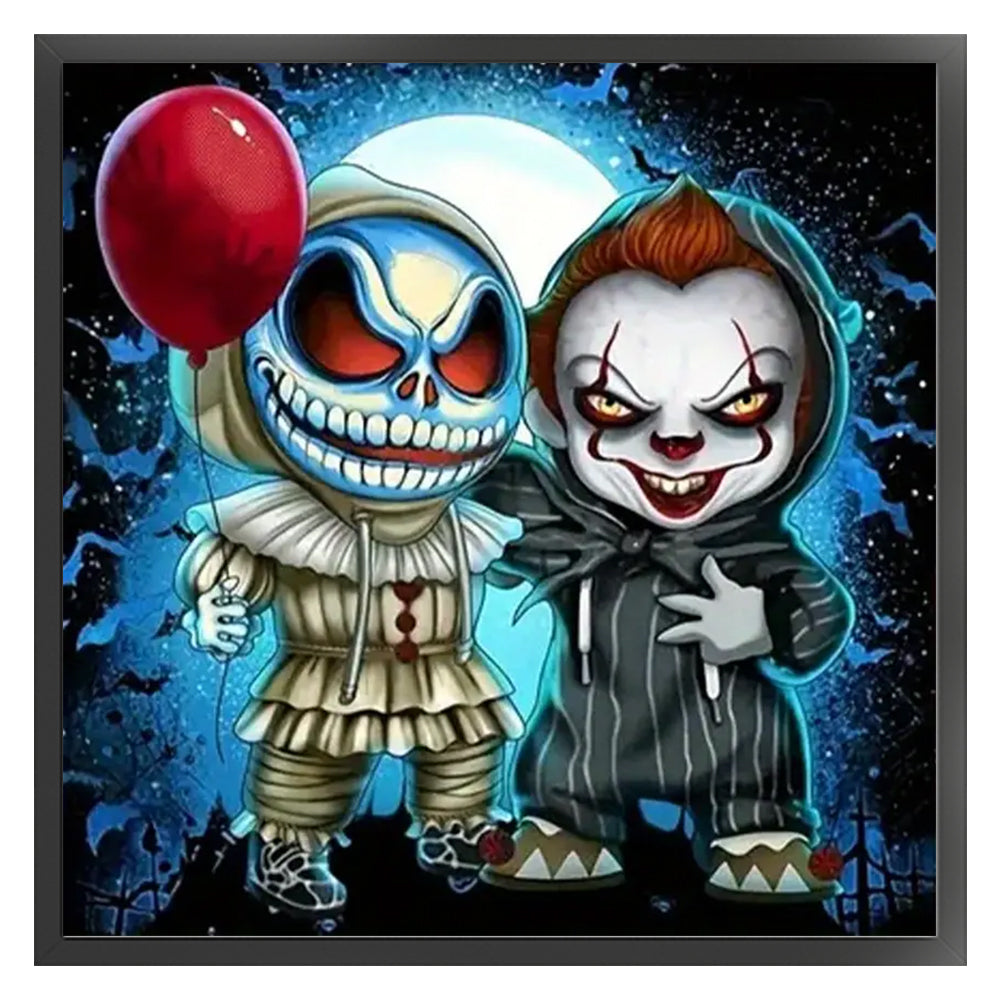Horror Halloween - 11CT Stamped Cross Stitch 40*40CM