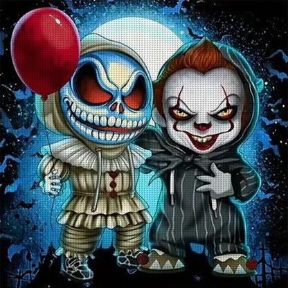 Horror Halloween - 11CT Stamped Cross Stitch 40*40CM