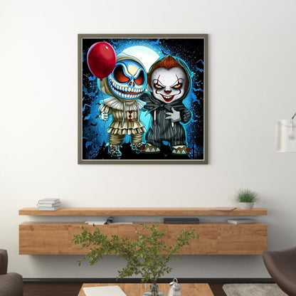 Horror Halloween - 11CT Stamped Cross Stitch 40*40CM