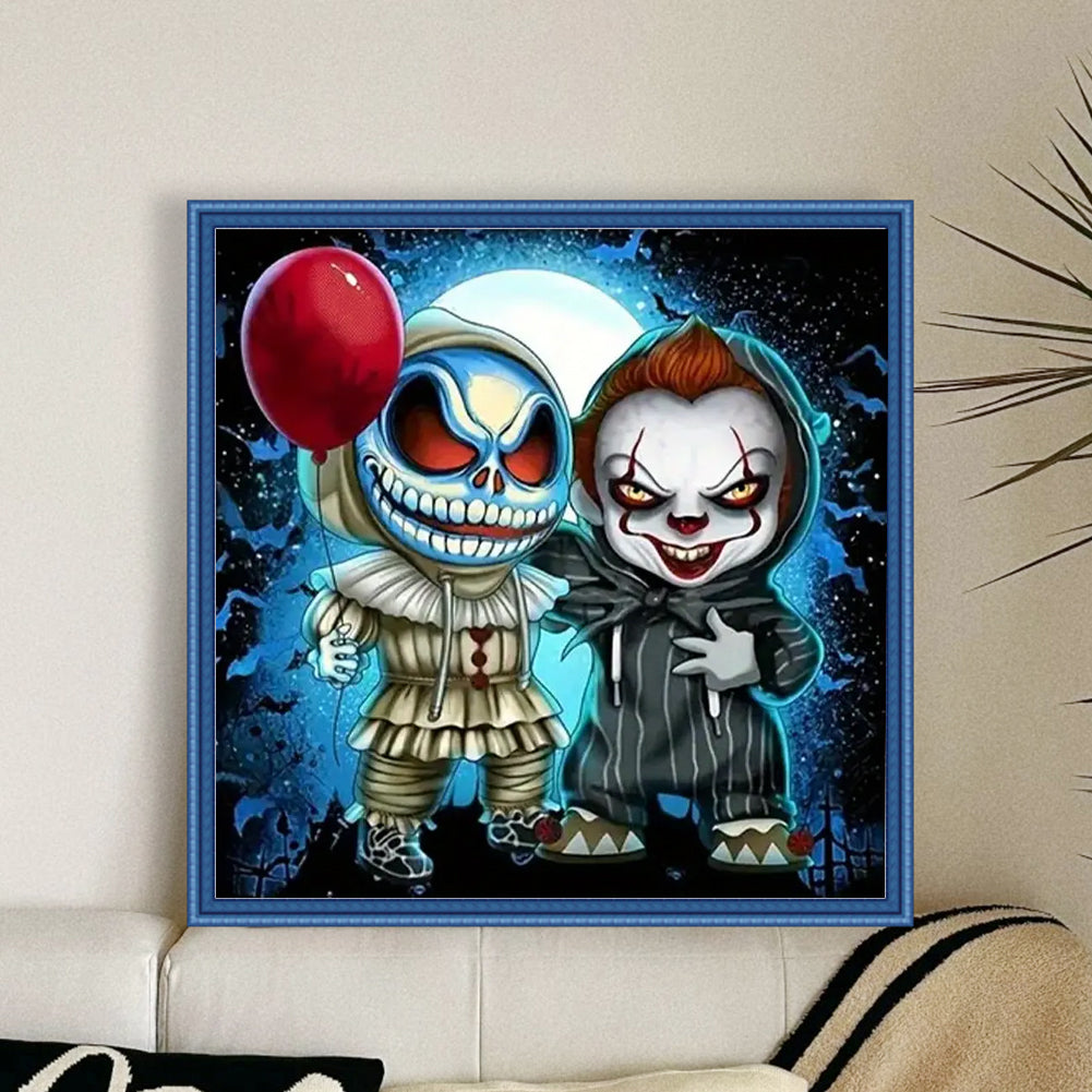 Horror Halloween - 11CT Stamped Cross Stitch 40*40CM