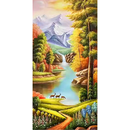 Landscape - 11CT Stamped Cross Stitch 50*100CM