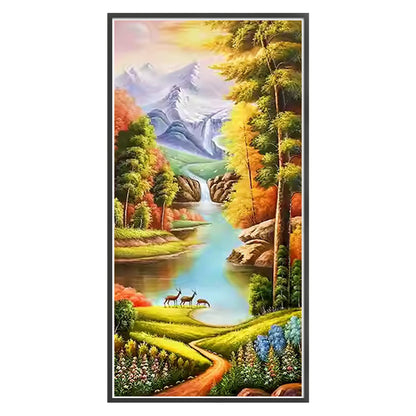 Landscape - 11CT Stamped Cross Stitch 50*100CM