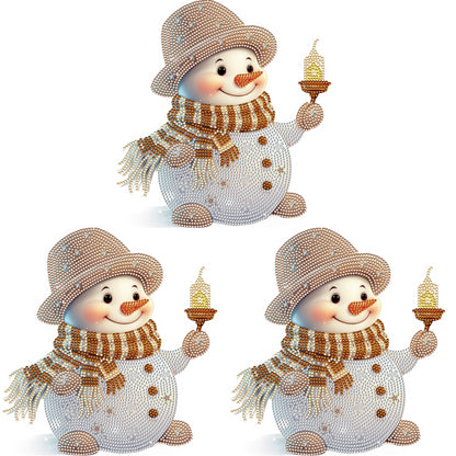 Christmas Snowman - Special Shaped Drill Diamond Painting 30*30CM