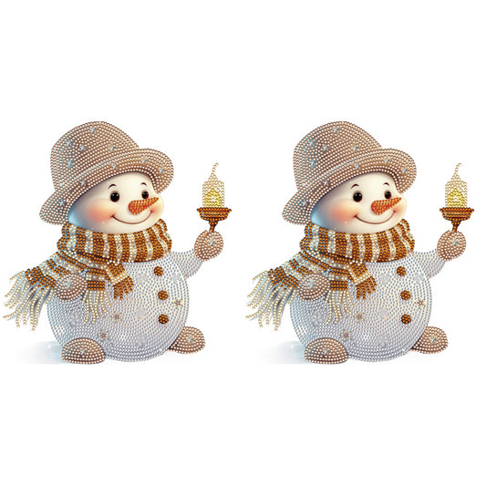 Christmas Snowman - Special Shaped Drill Diamond Painting 30*30CM