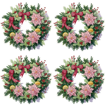 Christmas Wreath - Special Shaped Drill Diamond Painting 30*30CM