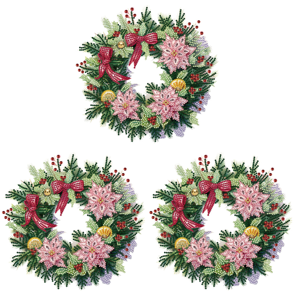 Christmas Wreath - Special Shaped Drill Diamond Painting 30*30CM