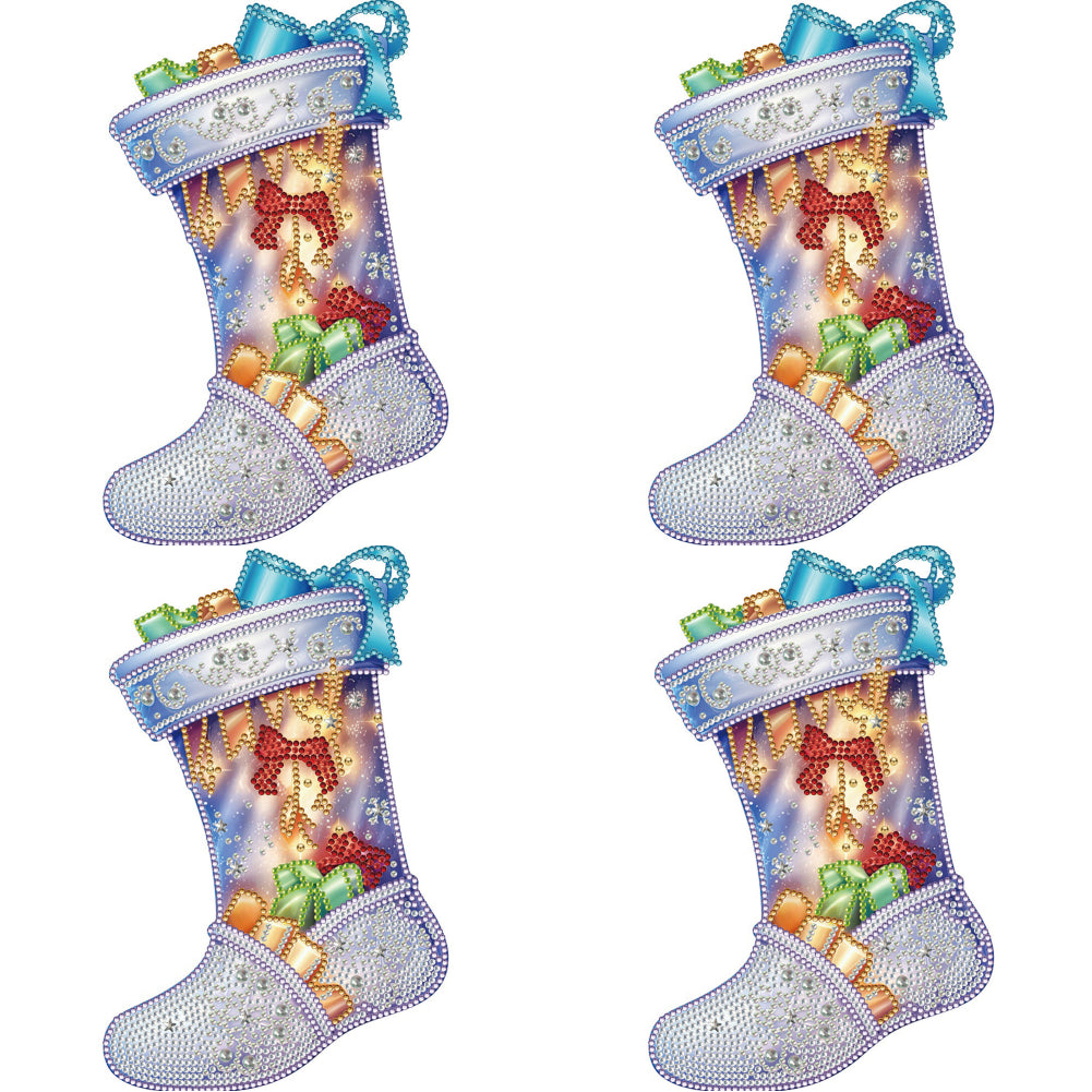 Christmas Socks - Special Shaped Drill Diamond Painting 30*30CM