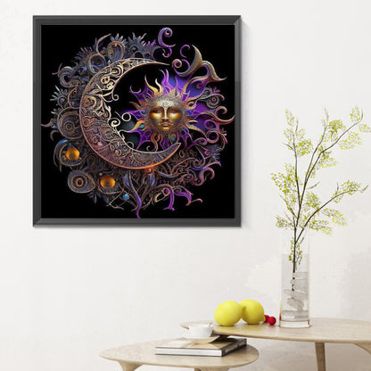 Sun And Moon - Full Round Drill Diamond Painting 30*30CM