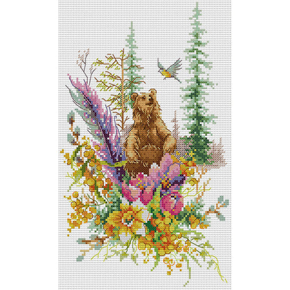 The Spirit Of The Spring Forest - 14CT Counted Cross Stitch 22*34CM(Joy Sunday)