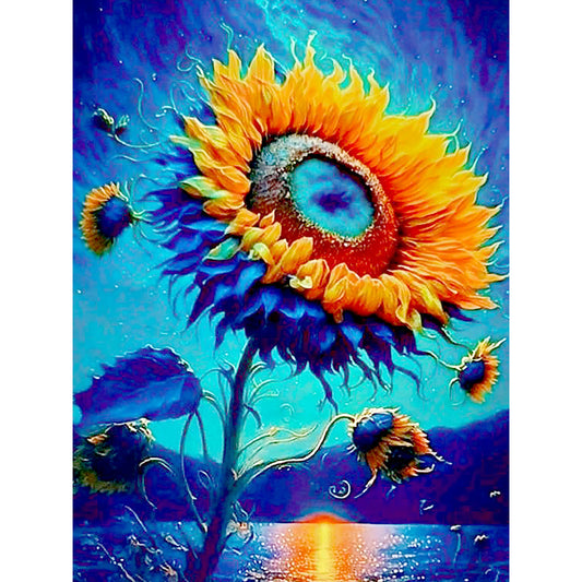 Swaying Sunflower - Full Round Drill Diamond Painting 30*40CM