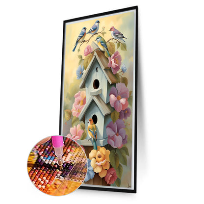 Bird House - Full Square Drill Diamond Painting 40*70CM