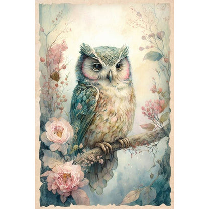 Owl - Full Square Drill Diamond Painting 40*60CM