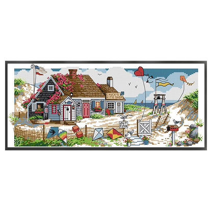 Love Home - 14CT Stamped Cross Stitch 46*21CM(Joy Sunday)