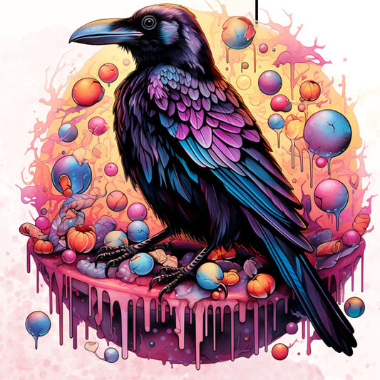 Candy Crow - Full Round Drill Diamond Painting 30*30CM