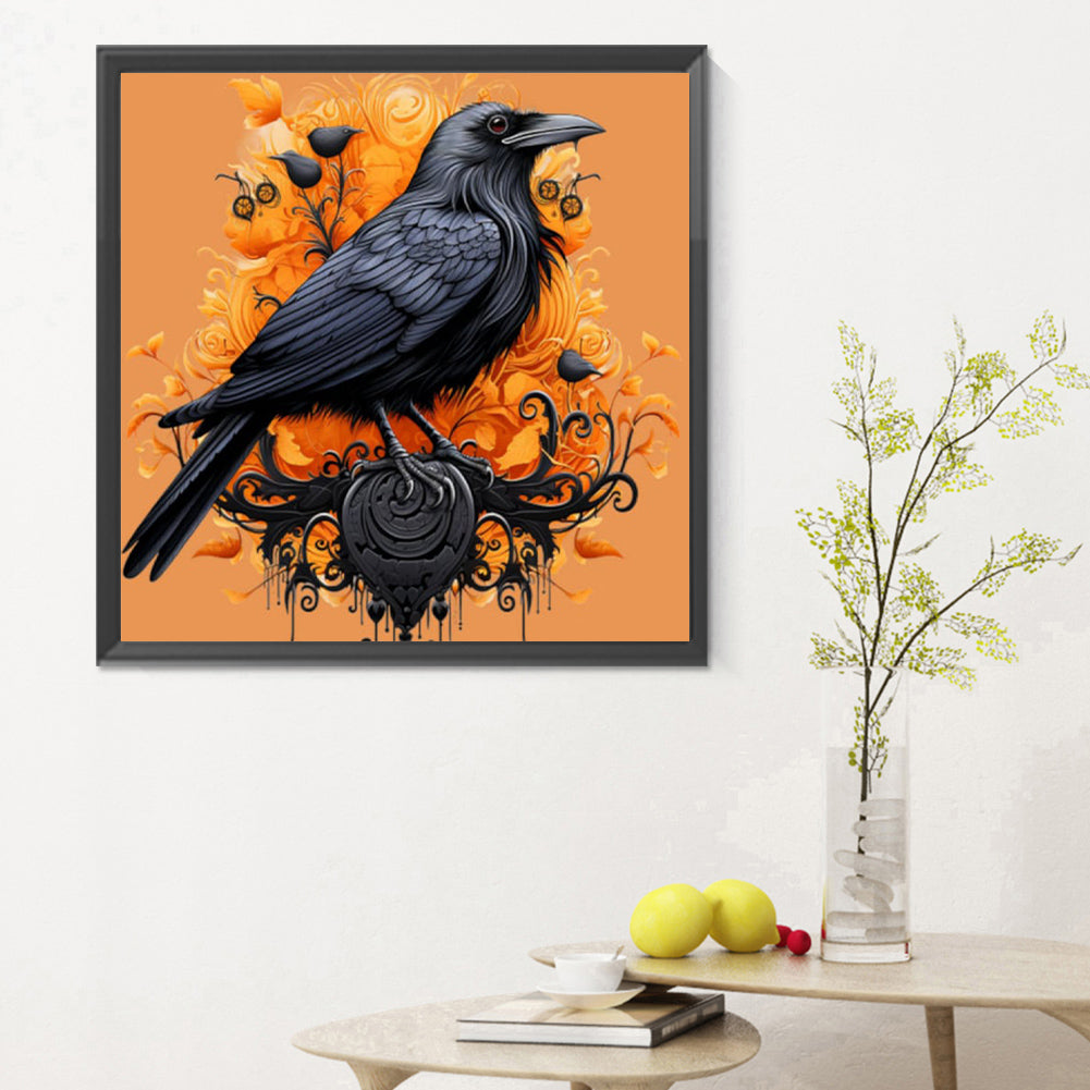 Black Crow - Full Round Drill Diamond Painting 30*30CM
